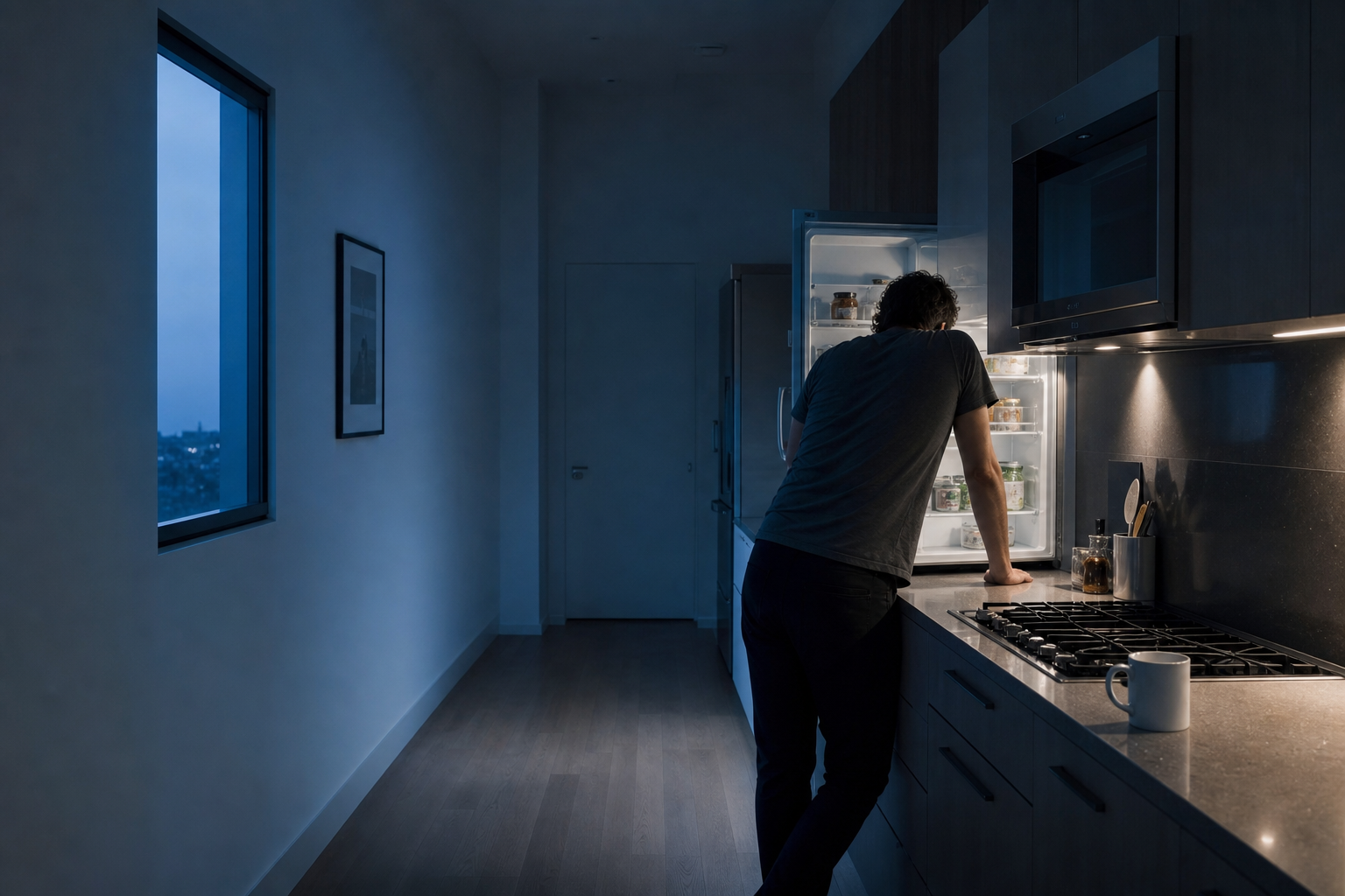 The same kitchen, at a different point in the week.